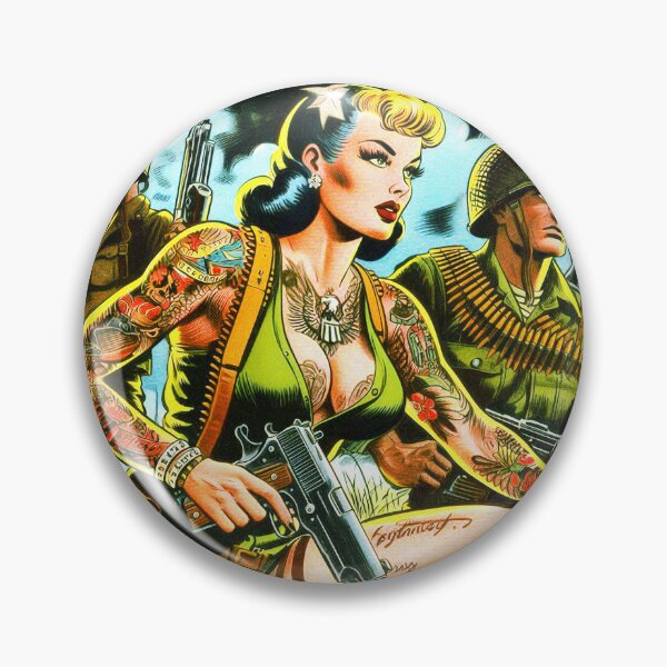 Item preview, Retro Army Girl Comic designed and sold by PulpVintage.