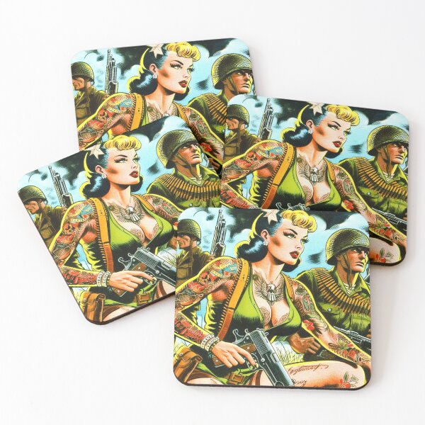 Item preview, Retro Army Girl Comic designed and sold by PulpVintage.