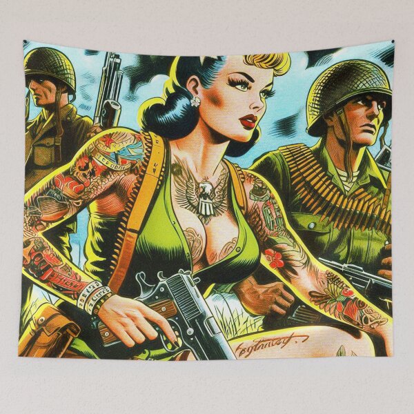 Item preview, Retro Army Girl Comic designed and sold by PulpVintage.