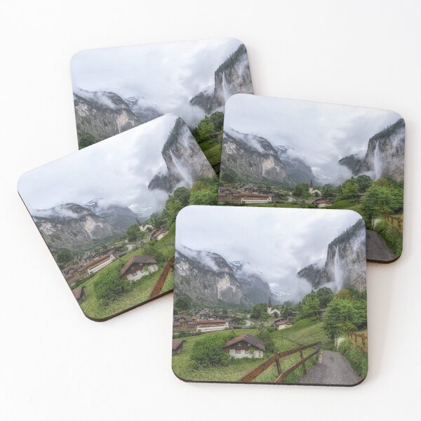 Item preview, Lauterbrunnen and Staubbach Waterfall designed and sold by aaronchoi.