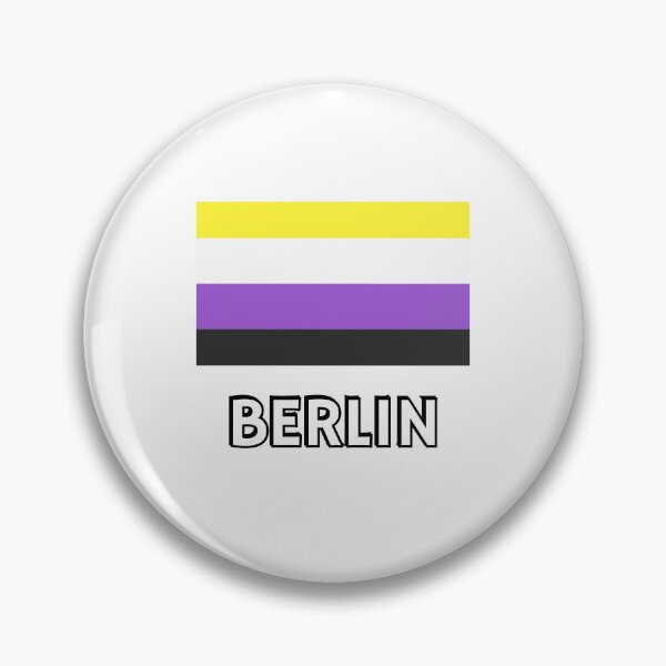 Item preview, Non Binary Pride Flag Berlin designed and sold by Inspirationmotivation.