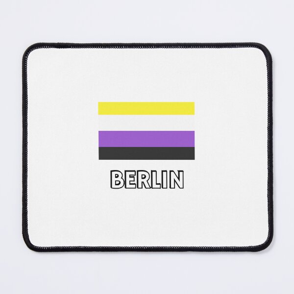 Item preview, Non Binary Pride Flag Berlin designed and sold by Inspirationmotivation.