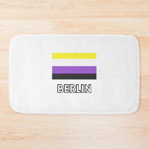 Item preview, Non Binary Pride Flag Berlin designed and sold by Inspirationmotivation.