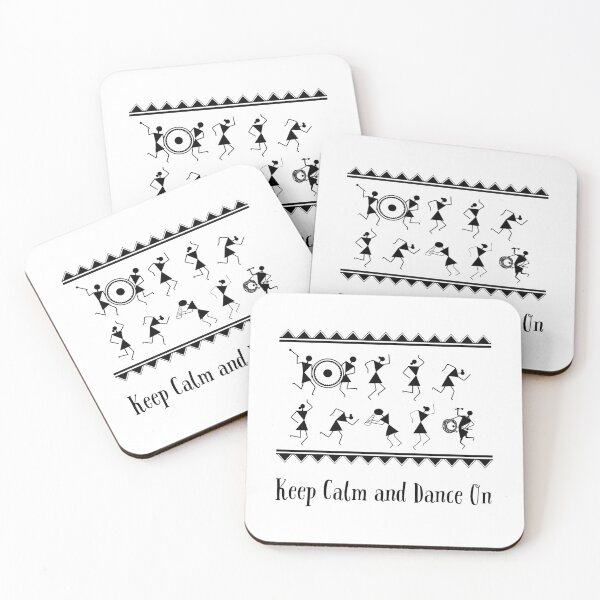 Item preview, Indian Warli Art Dance Design designed and sold by Amritanagle.