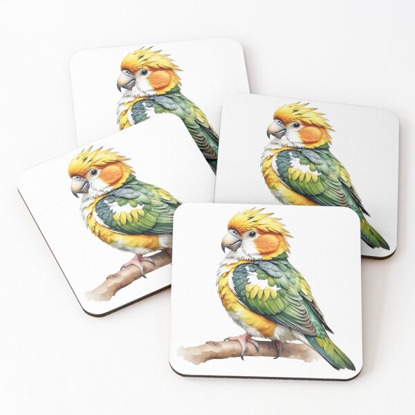 Item preview, Watercolor Caique Bird designed and sold by TheAnimalZ00.