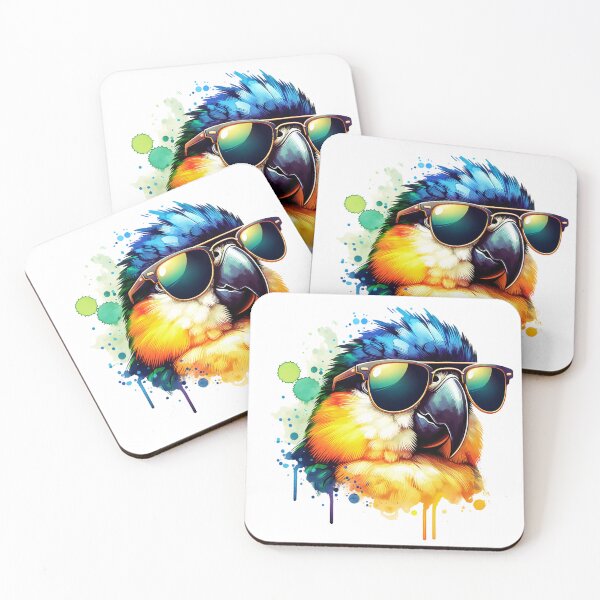 Item preview, Caique Bird Wearing Sunglasses designed and sold by TheAnimalZ00.