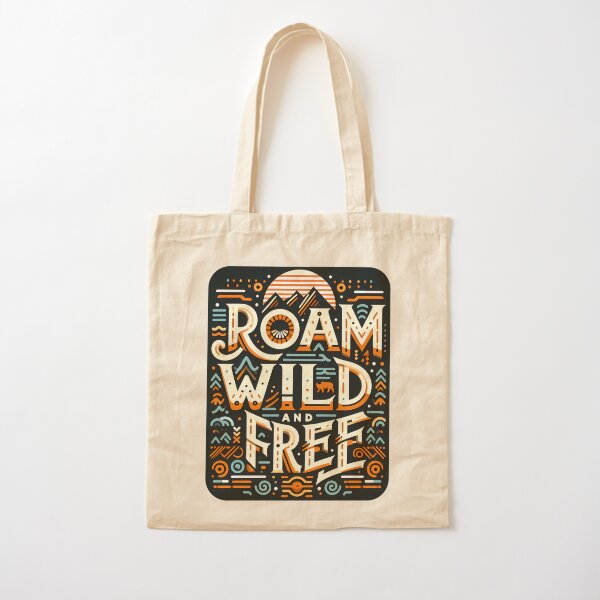 Item preview, Roam Wild and Free, typography designed and sold by maxmaj.