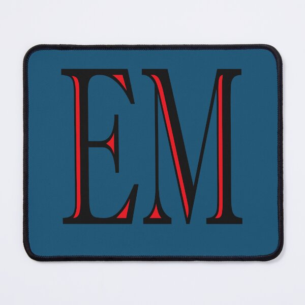 Item preview, THE LETTERS ---E M --IN COMBINED BLACK AND RED COLOR designed and sold by solgel47.