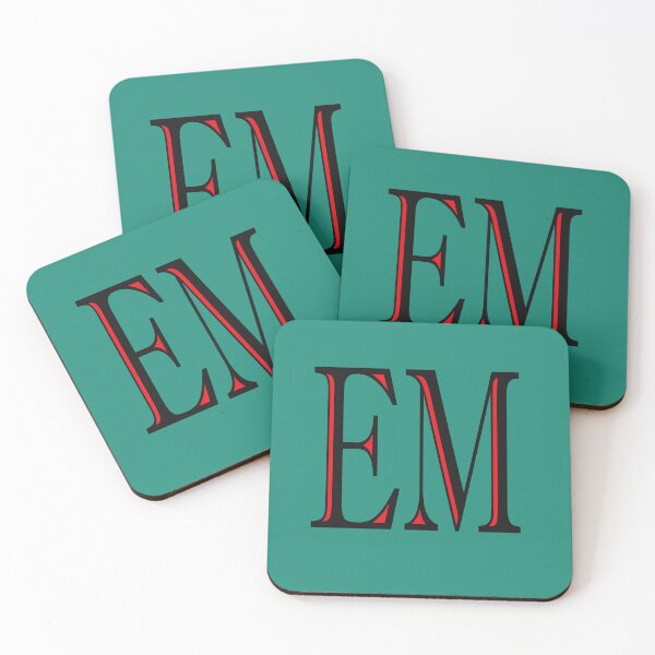 Item preview, THE LETTERS ---E M --IN COMBINED BLACK AND RED COLOR designed and sold by solgel47.