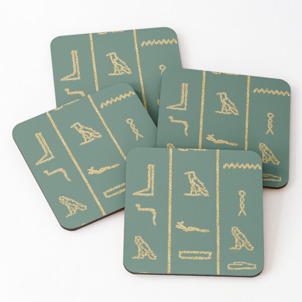 Item preview, Green Egyptian Hieroglyphs designed and sold by LisaMPierce1990.