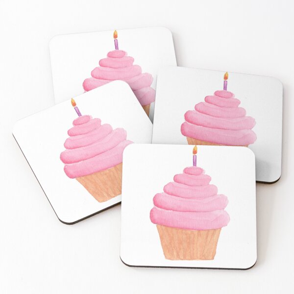 Item preview, Birthday Bliss CIupcake designed and sold by The Bellflower Mouse Art.