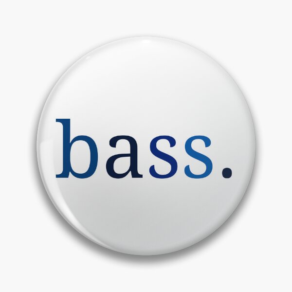 Item preview, Bass blue single word designed and sold by artdesignbysam.