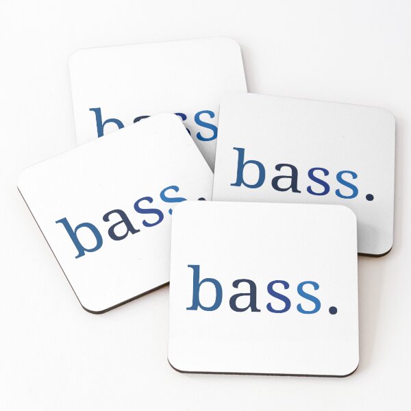 Item preview, Bass blue single word designed and sold by artdesignbysam.