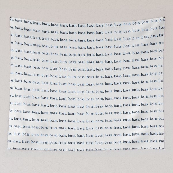 Item preview, Bass blue single word designed and sold by artdesignbysam.