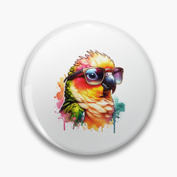 Item preview, Jenday Conure Bird Wearing Sunglasses designed and sold by TheAnimalZ00.