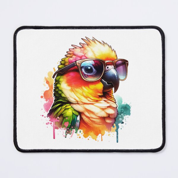 Item preview, Jenday Conure Bird Wearing Sunglasses designed and sold by TheAnimalZ00.