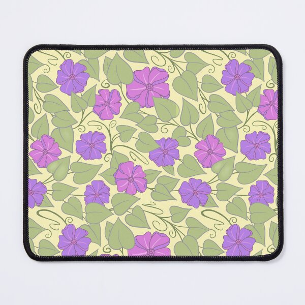 Item preview, Purple flowers on a creamy background  designed and sold by MarySchwindt.