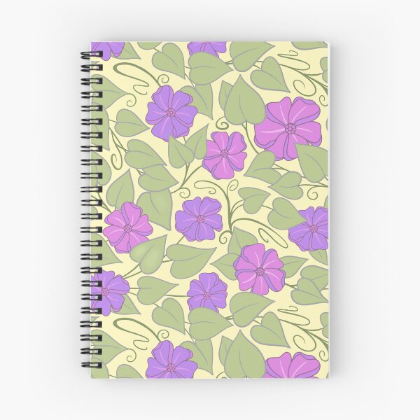 Item preview, Purple flowers on a creamy background  designed and sold by MarySchwindt.