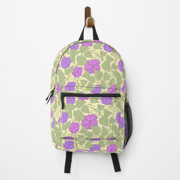 Item preview, Purple flowers on a creamy background designed and sold by MarySchwindt.