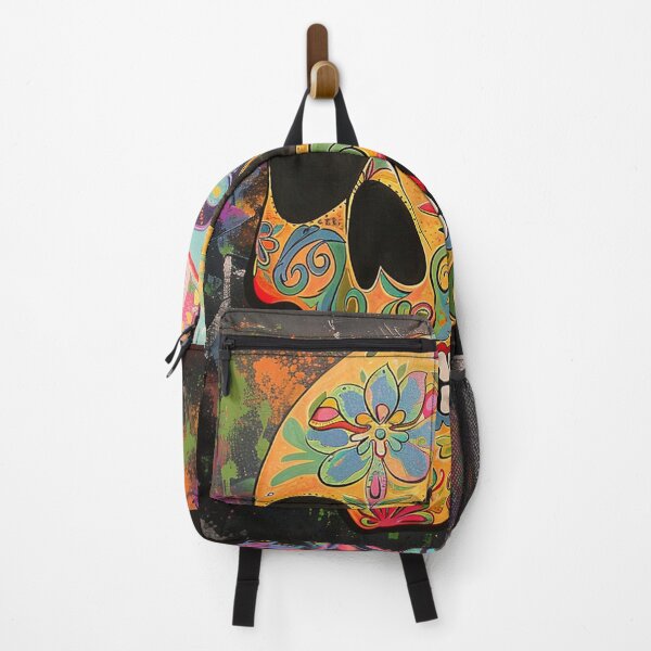 Item preview, Day of the Dead Skull Painting Black and Bright 1 designed and sold by AstroRisq.