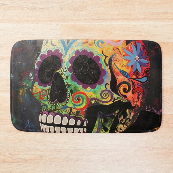Item preview, Day of the Dead Skull Painting Black and Bright 3 designed and sold by AstroRisq.