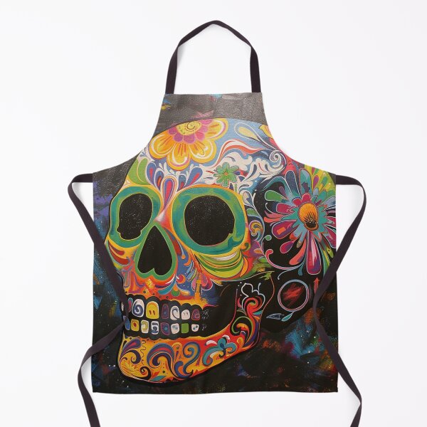 Item preview, Day of the Dead Skull Painting Black and Bright 4 designed and sold by AstroRisq.