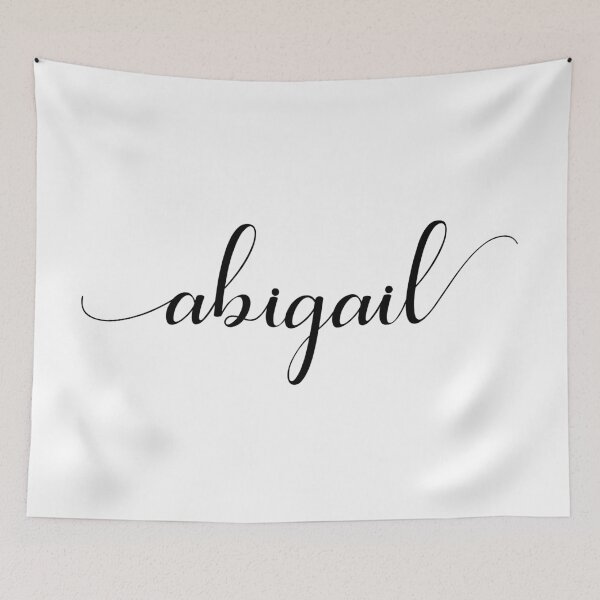 Item preview, Abigail - Custom name on delicate black cursive font designed and sold by To the Lua.