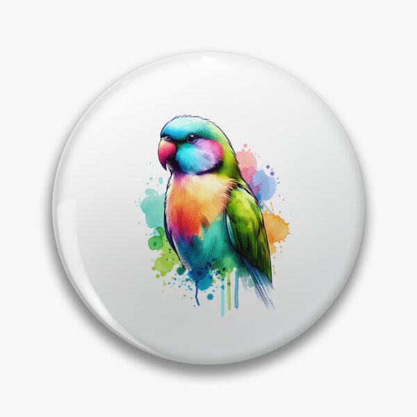 Item preview, Watercolor Lineolated Parakeet   designed and sold by TheAnimalZ00.