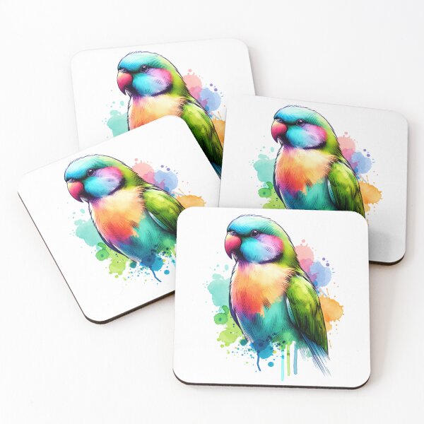 Item preview, Watercolor Lineolated Parakeet   designed and sold by TheAnimalZ00.
