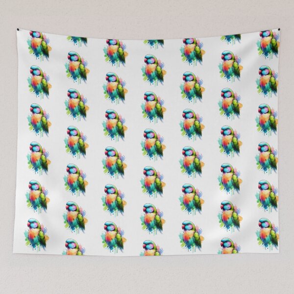Item preview, Watercolor Lineolated Parakeet   designed and sold by TheAnimalZ00.