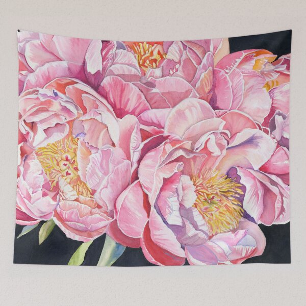 Item preview, Peace, Love + Peonies designed and sold by CynthiaKeenan.