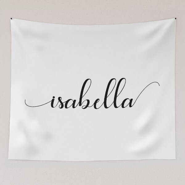 Item preview, Isabella - Custom name on delicate black cursive font designed and sold by To the Lua.