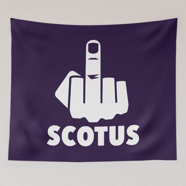 Item preview, FCK Scotus - censored with middle finger - stark white designed and sold by Thelittlelord.