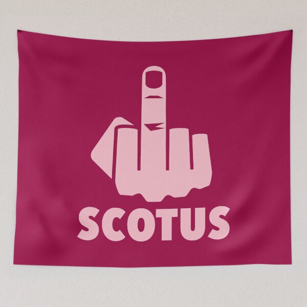 Item preview, FCK Scotus - censored with middle finger - soft pink designed and sold by Thelittlelord.