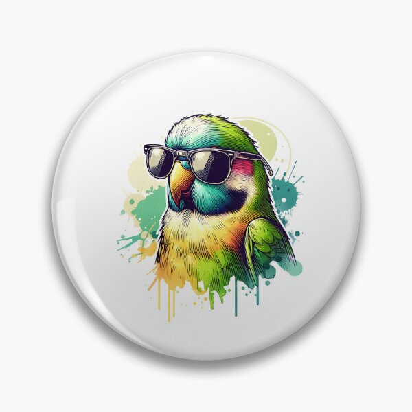 Item preview, Lineolated Parakeet Wearing Sunglasses  designed and sold by TheAnimalZ00.