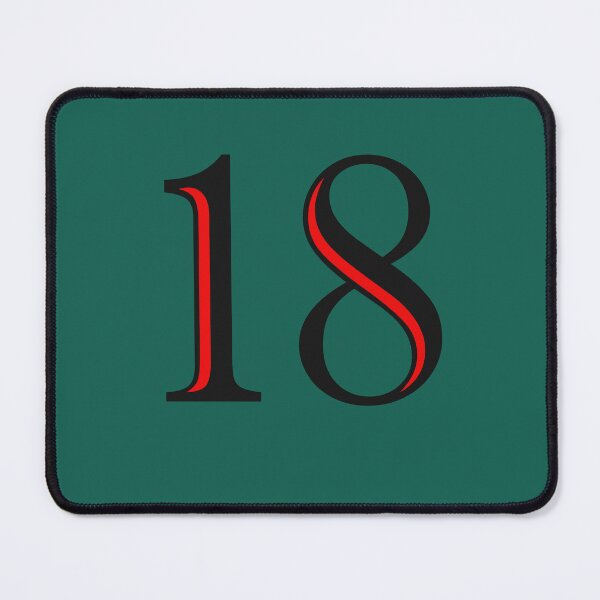 Item preview, THE NUMBER --18 -- IN RED AND BLACK designed and sold by solgel47.