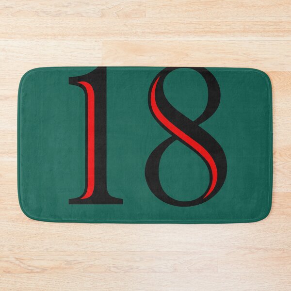 Item preview, THE NUMBER --18 -- IN RED AND BLACK designed and sold by solgel47.