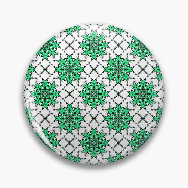 Item preview, Bizarre Geometric Seamless Pattern Green Black White designed and sold by taiche.