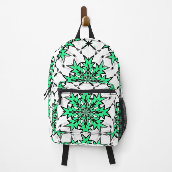 Item preview, Bizarre Geometric Seamless Pattern Green Black White designed and sold by taiche.