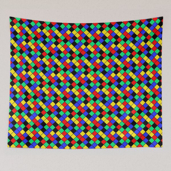 Item preview, Colorful Kids Blocks Fun Bright Kiddie Color Pattern designed and sold by EvergreenMotifs.