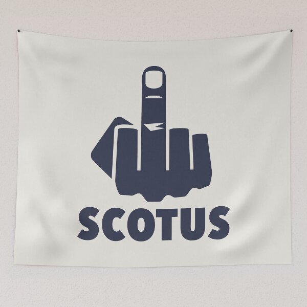 Item preview, FCK Scotus - censored with middle finger - navy blue designed and sold by Thelittlelord.