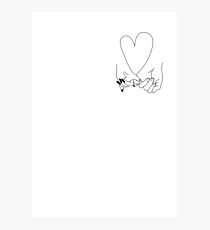 Pinky Promise Illustration Photographic Print