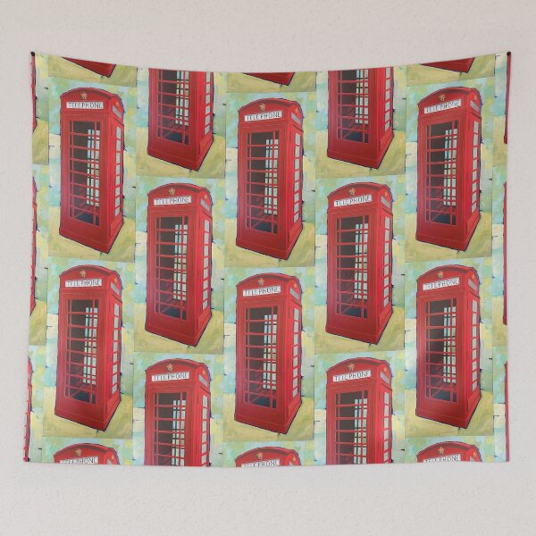 Item preview, Old Red Phone Booth  designed and sold by artthatrocks.