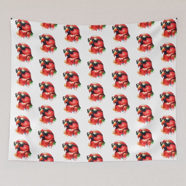 Item preview, Red Lory Wearing Sunglasses designed and sold by TheAnimalZ00.