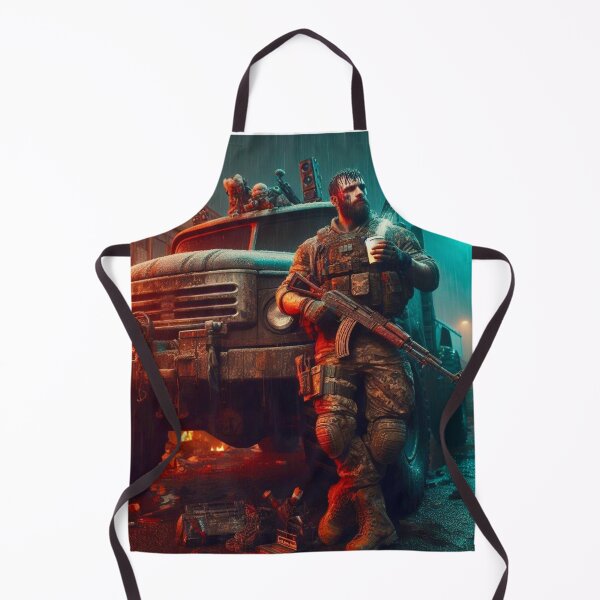 Item preview, Title: "Neon Rain: The Last Barista's Stand" designed and sold by Ghost Archer Illusions.
