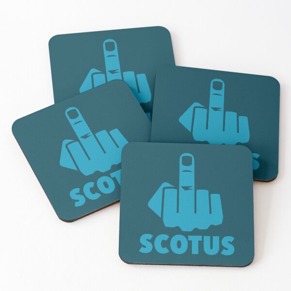 Item preview, FCK Scotus - censored with middle finger - teal designed and sold by Thelittlelord.