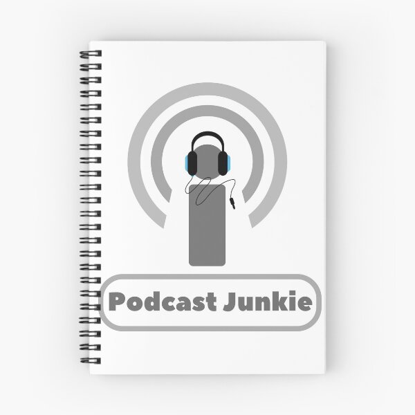 Item preview, Podcast Junkie designed and sold by merchmade4you.
