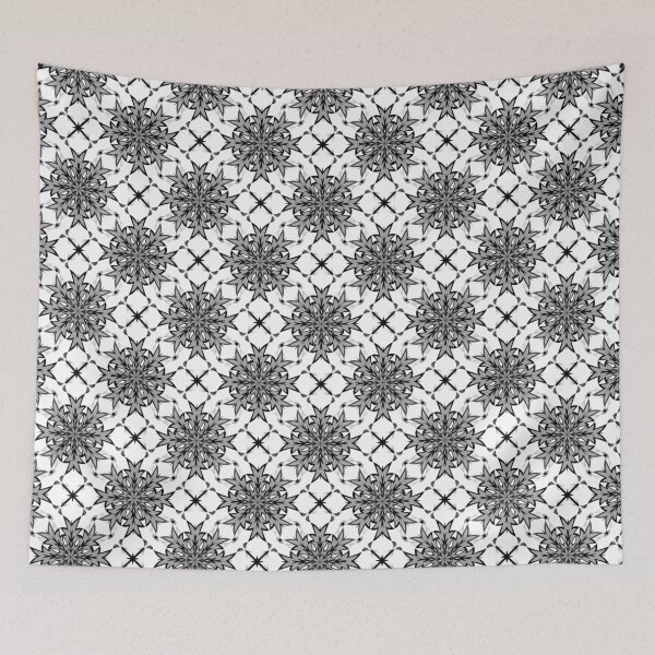 Item preview, Bizarre Geometric Seamless Pattern Grey Black White designed and sold by taiche.