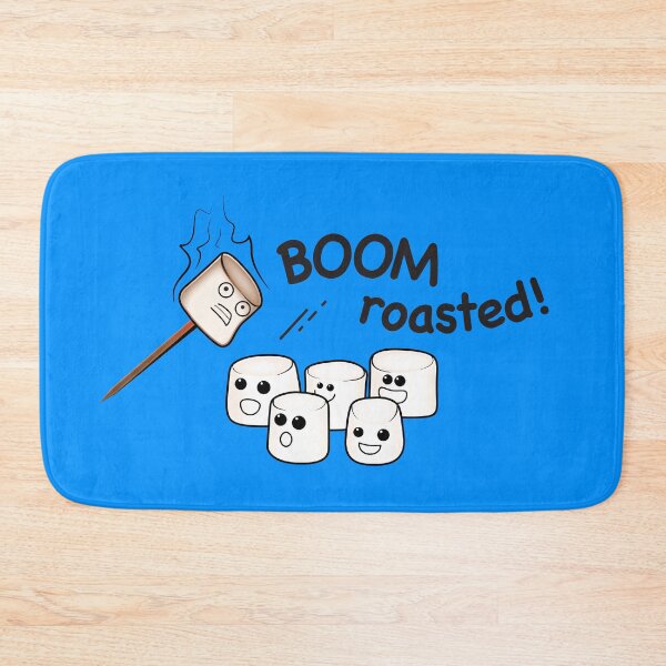 Item preview, "Boom! Roasted!" Cute Marshmallows - black text designed and sold by houseofwray.