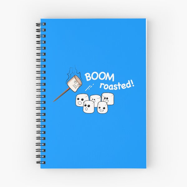 Item preview, "Boom! Roasted!" Cute Marshmallows - white text designed and sold by houseofwray.